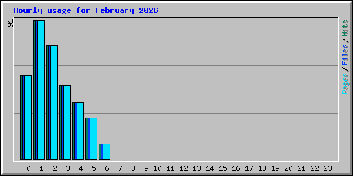 Hourly usage for February 2026